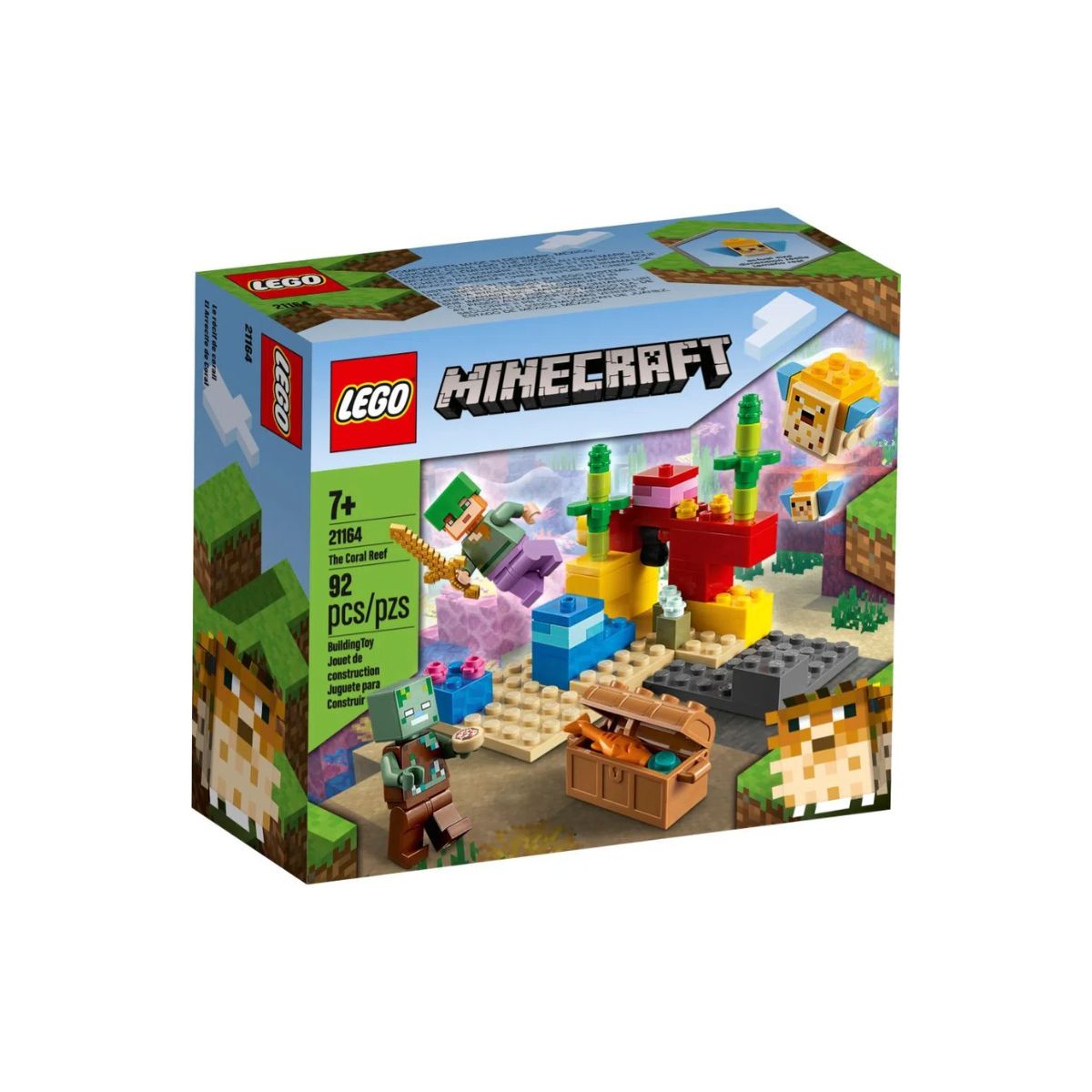 Lego Minecraft 21164 Recife de Coral 92 Peças