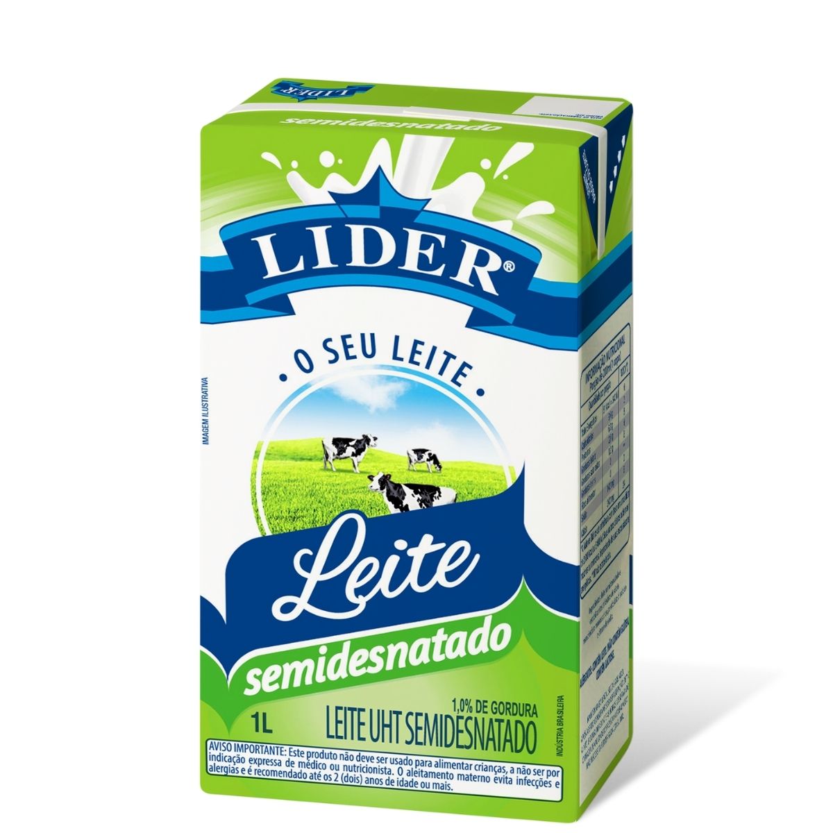 Leite UHT  Semidesnatado Líder