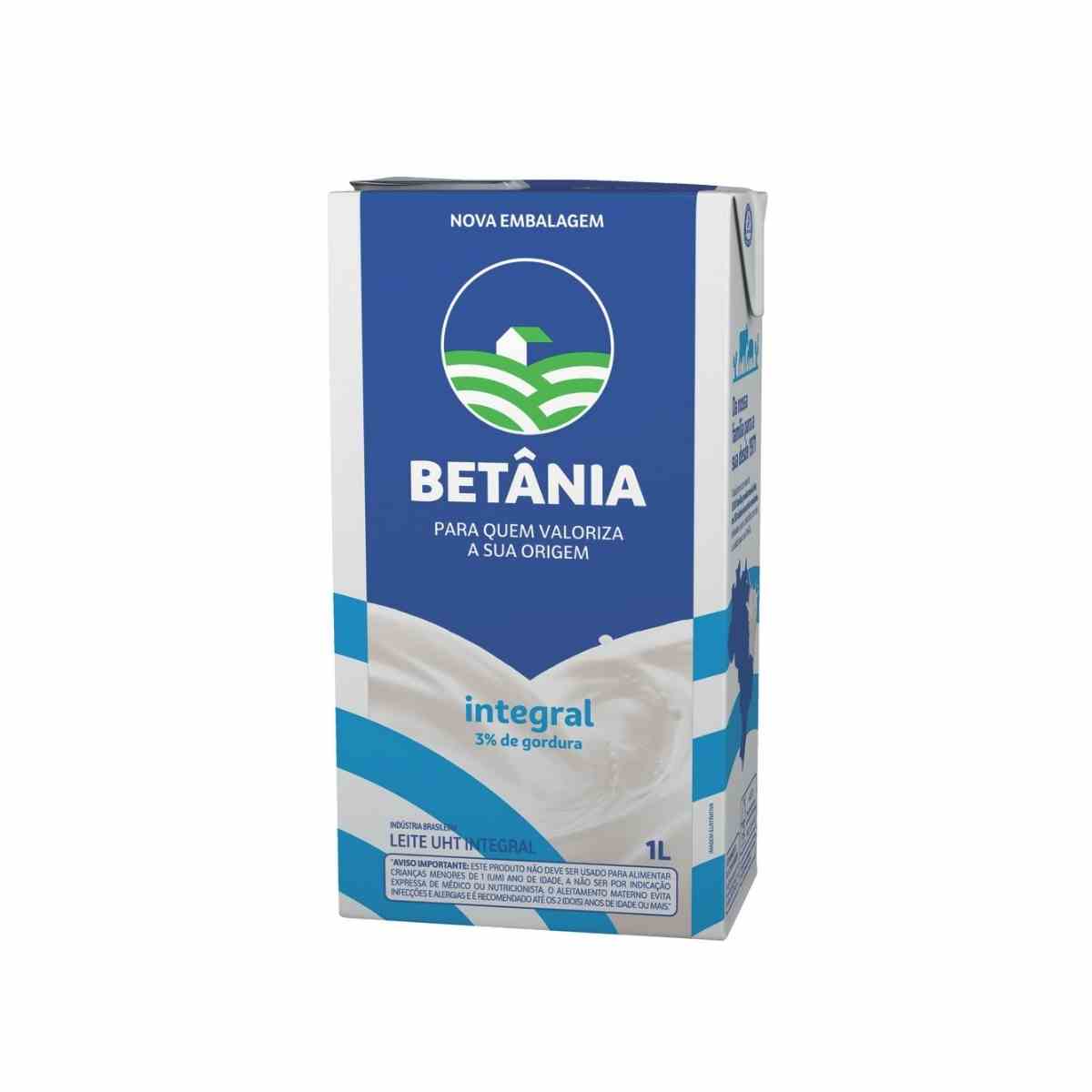 Leite UHT Betânia Integral 1 L