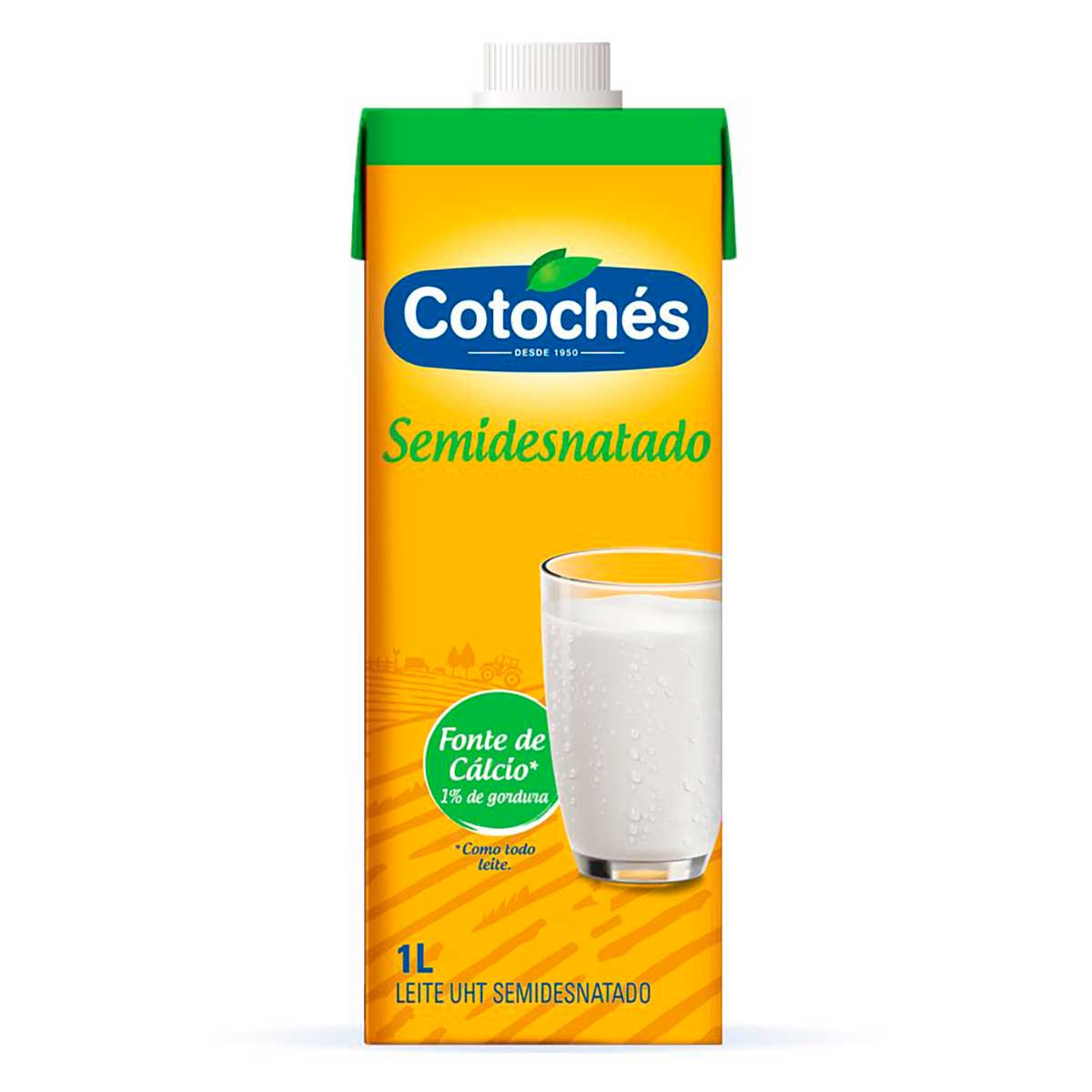 Leite Uht Semi Desnatado Zero Lactose Cotoches Caixa 1 L