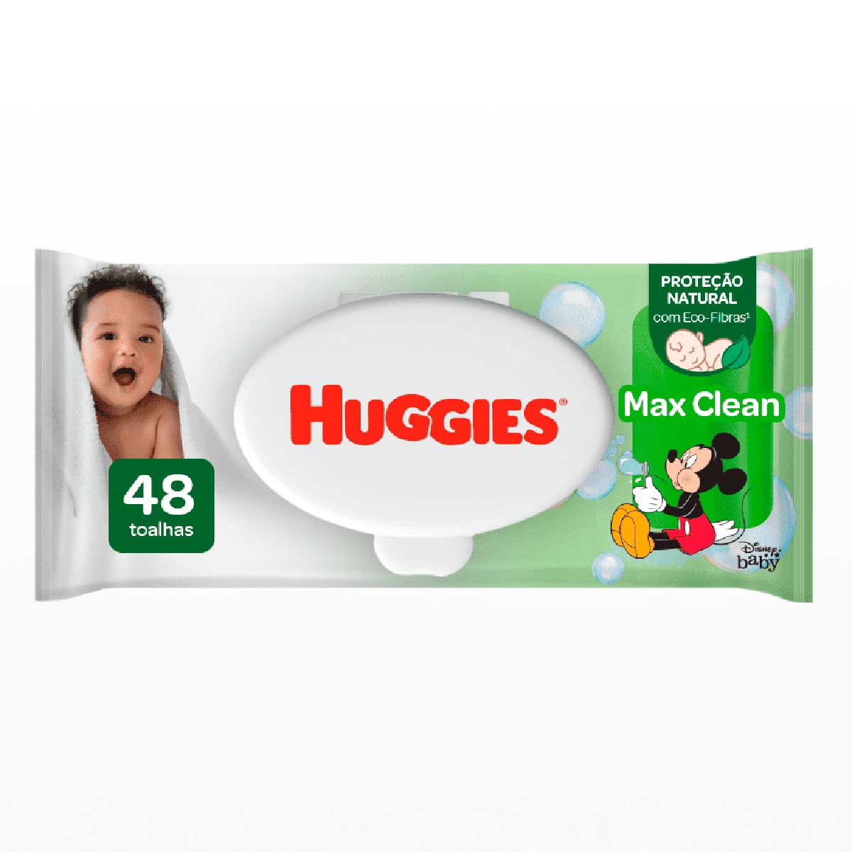 Toalha Umedecida Huggies Disney Baby Max Clean com 48 Unidades