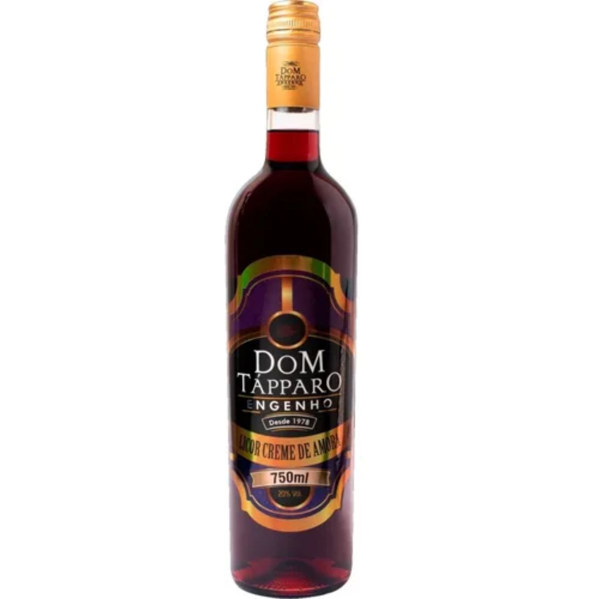 Licor de Cachaça Dom Tápparo Sabor Creme de Amora 750ml