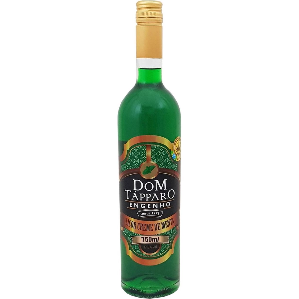 Licor de Cachaça Dom Tápparo Sabor Creme de Menta 750ml