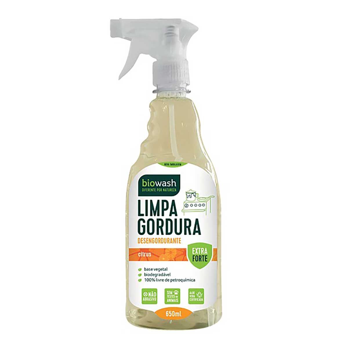 Limpador Desengordurante Biowash Citrus 650 ml