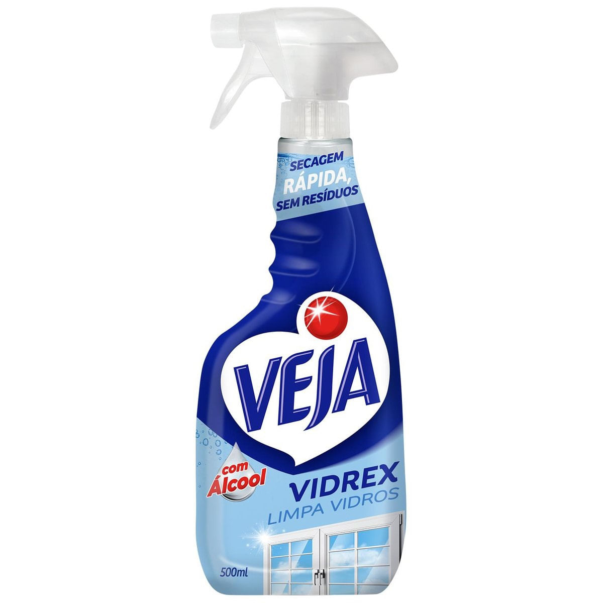 Limpa Vidros Spray Veja Vidrex Tradicional 500ml