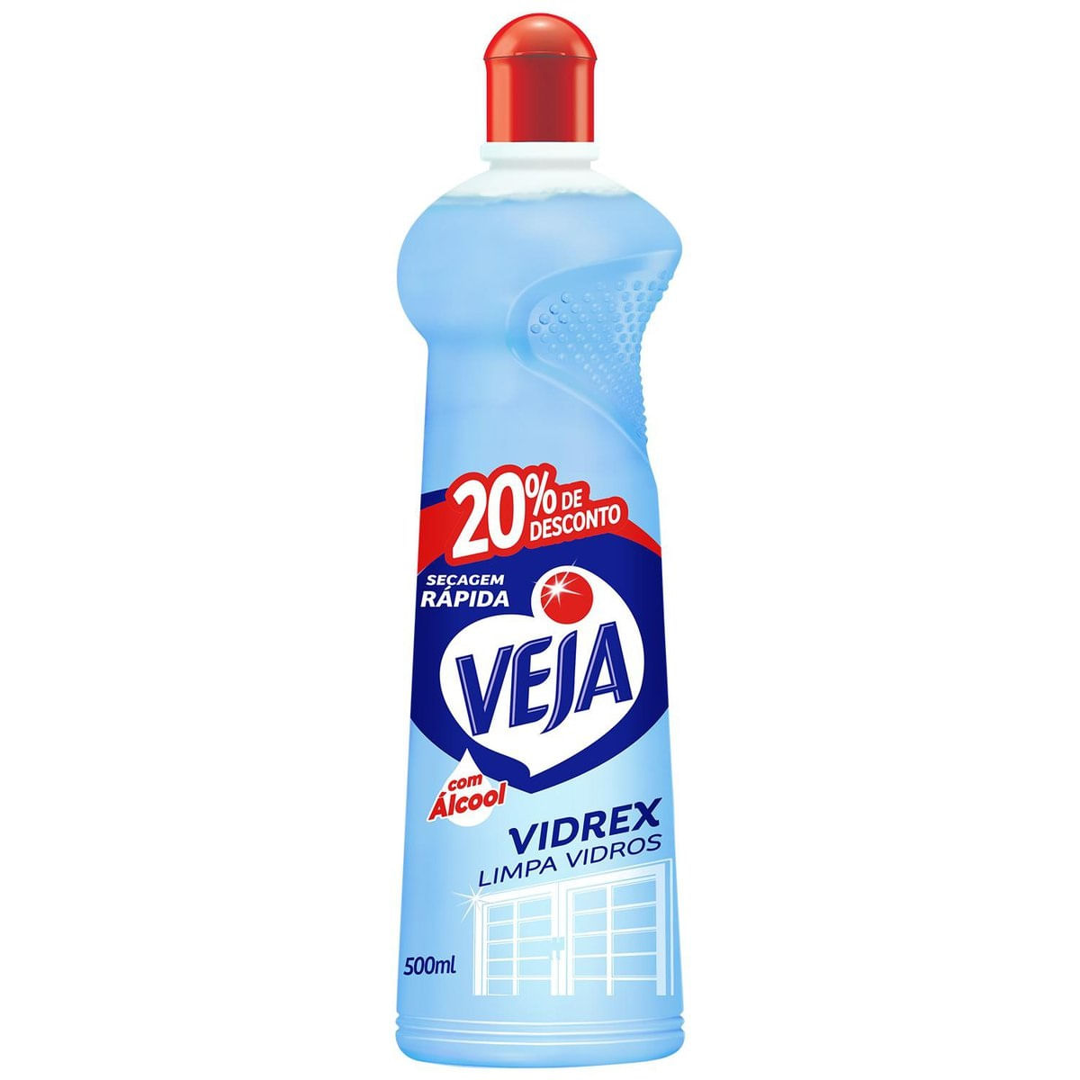 Limpa Vidros Veja Vidrex Tradicional 500ml Oferta