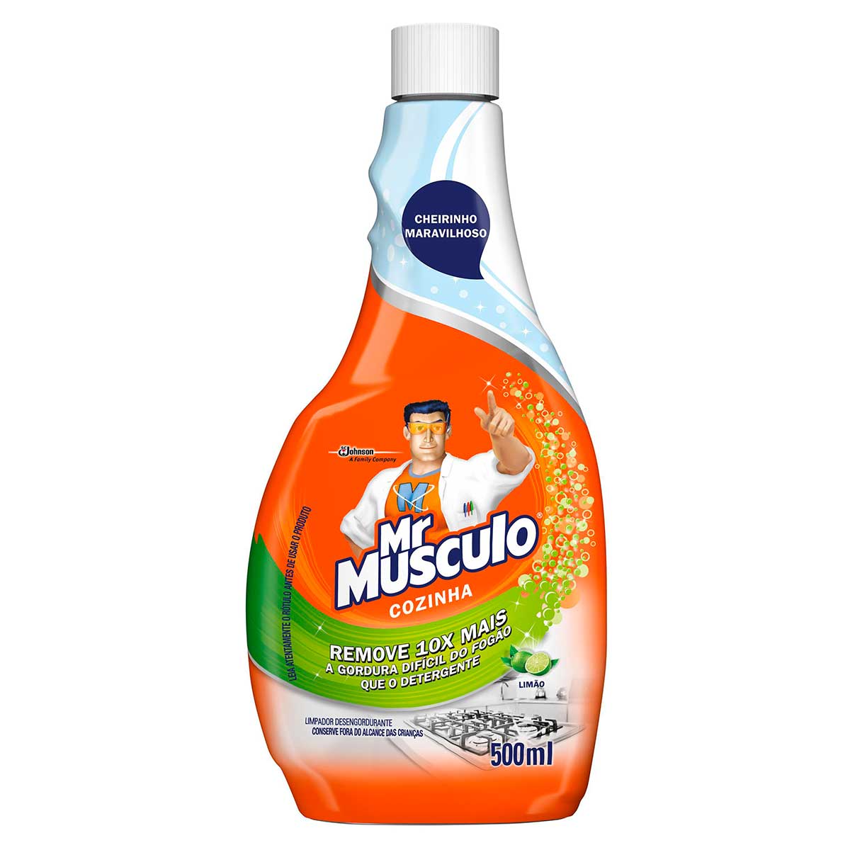 Limpador Desengordurante Cozinha Limão Mr Músculo Refil 500 ml