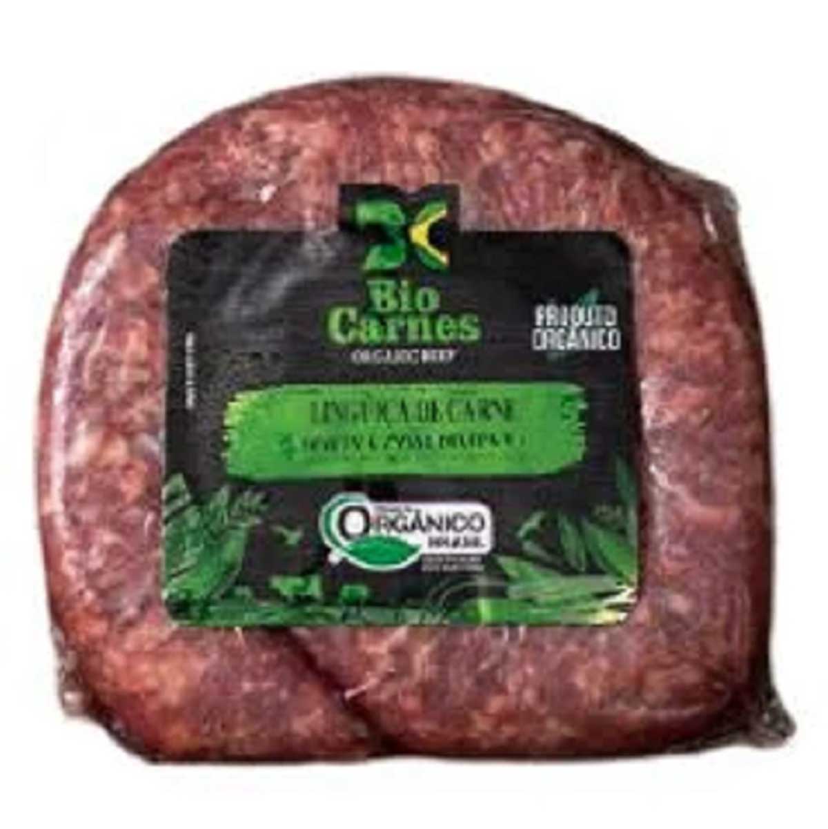 Linguiça Bovina Orgânica Congelada Bio Carnes 550g