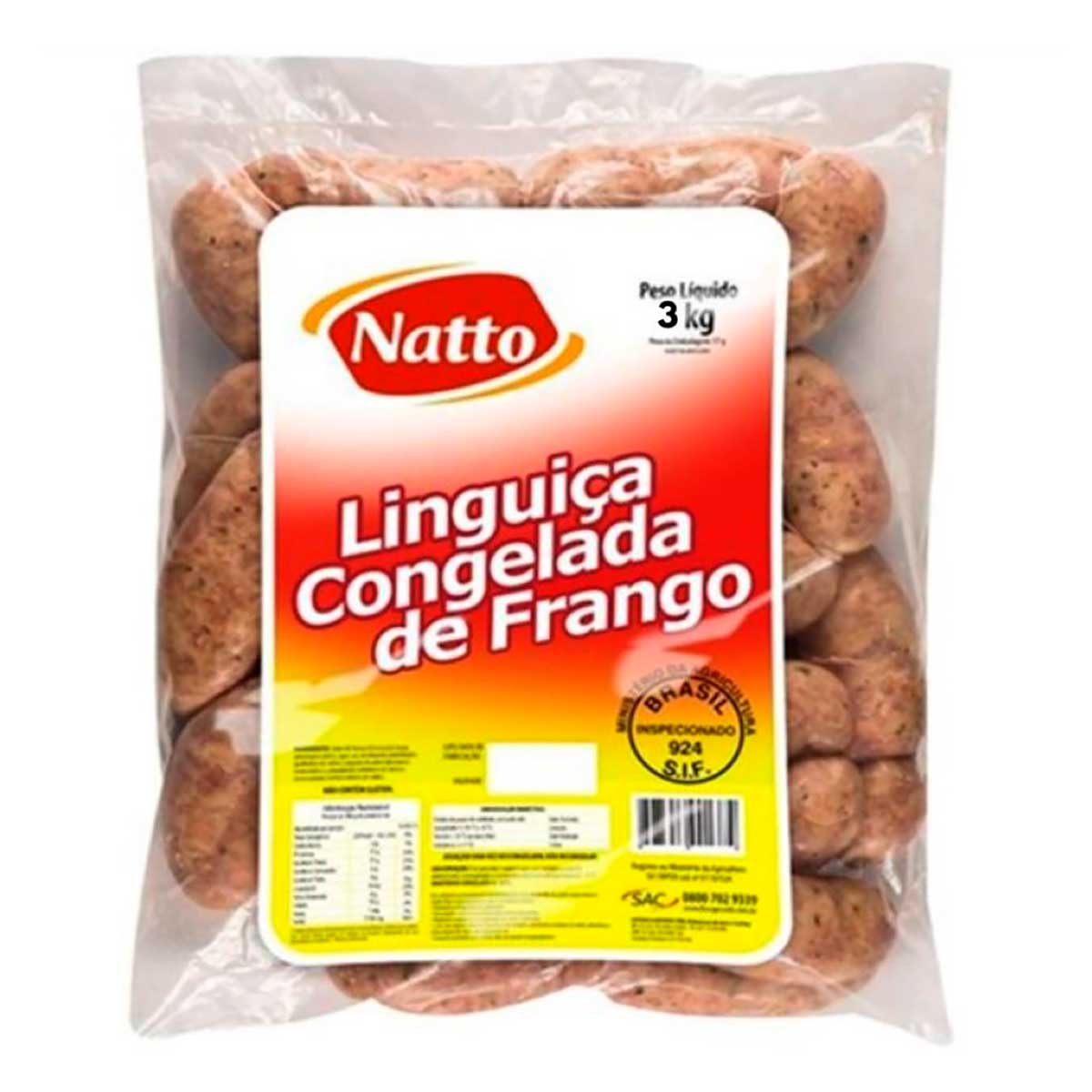 Linguiça Calabresa Defumada Natto Aproximadamente 400 g