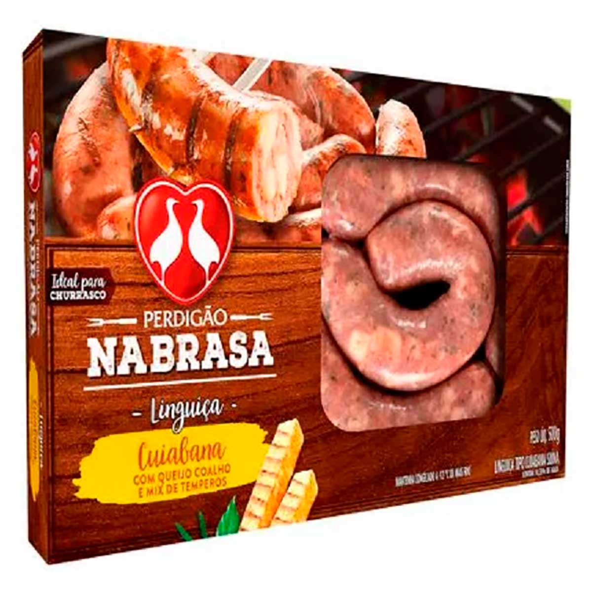 Linguiça Cuiabana Suína Perdigão Na Brasa 500g