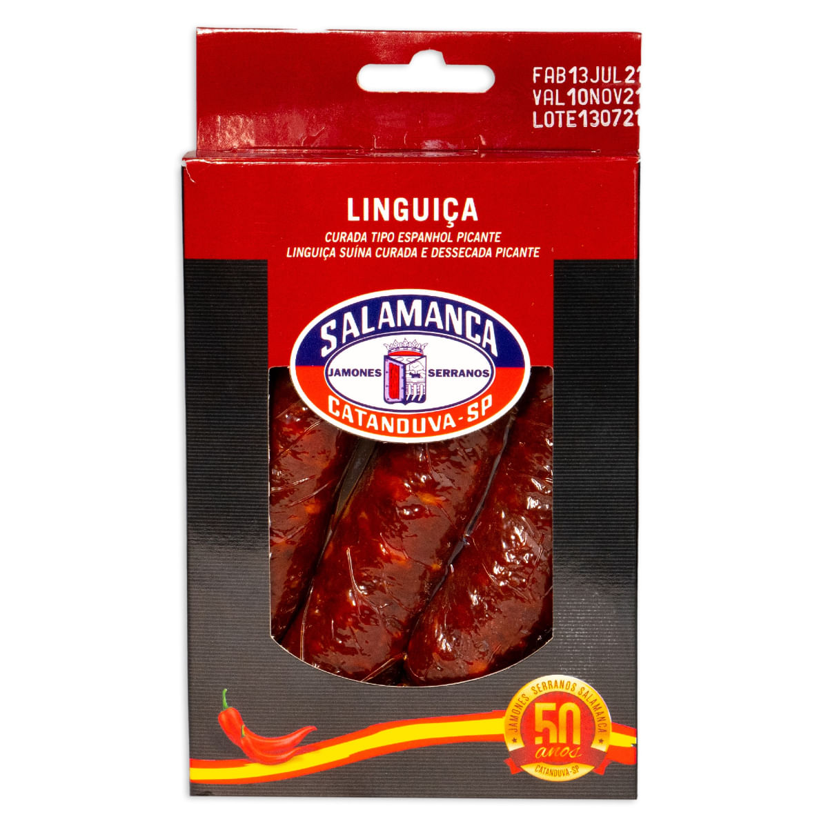 Linguiça Suína Picante Dessecada Espanhol Salamanca 200 g