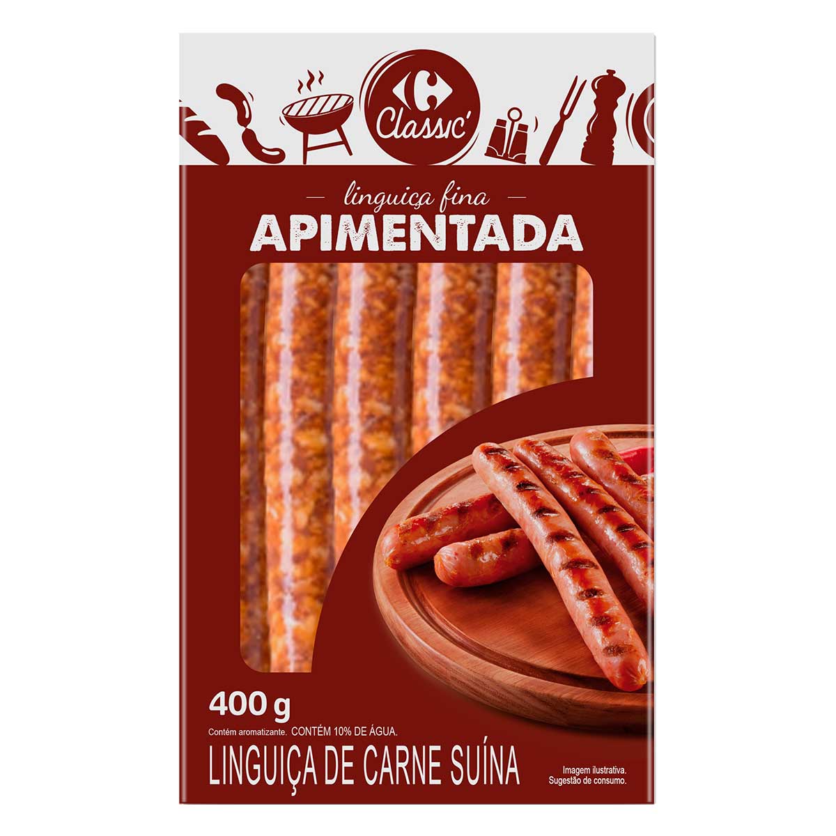 Linguiça Apimentada Carrefour Classic 400g