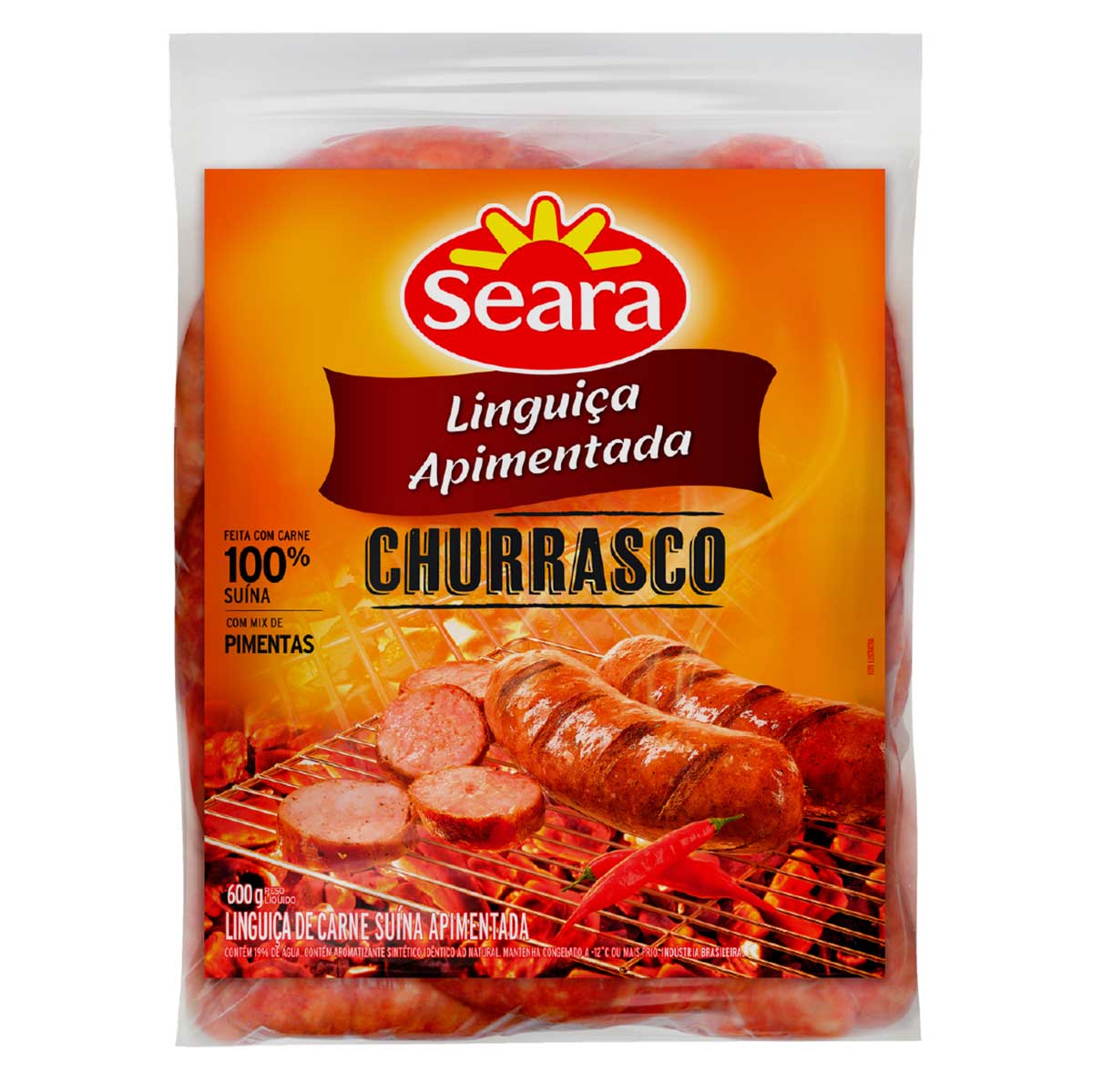 Linguiça Apimentada Churrasco Seara 600g