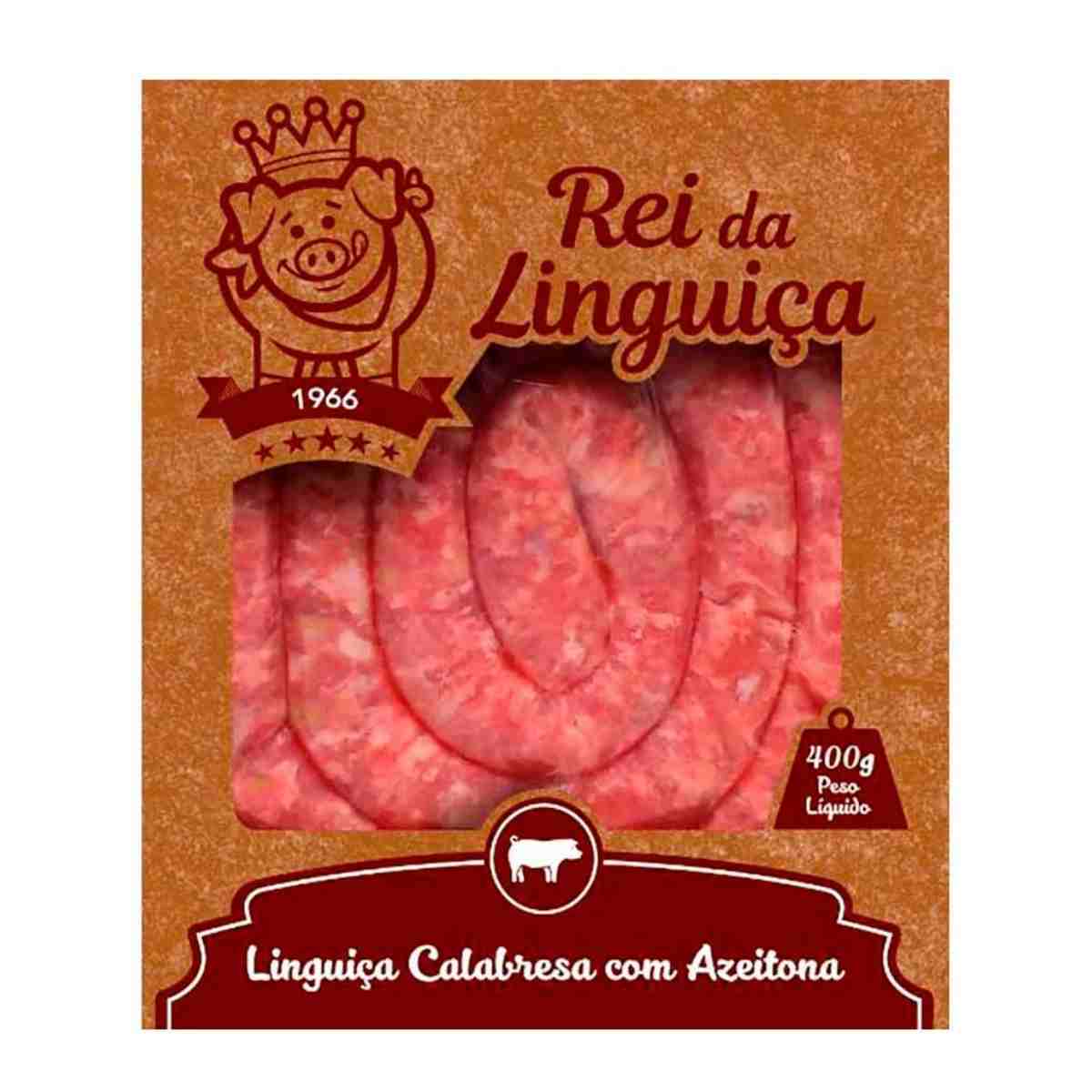 Linguiça Calabresa Azeitona Rei da Linguiça 400 g