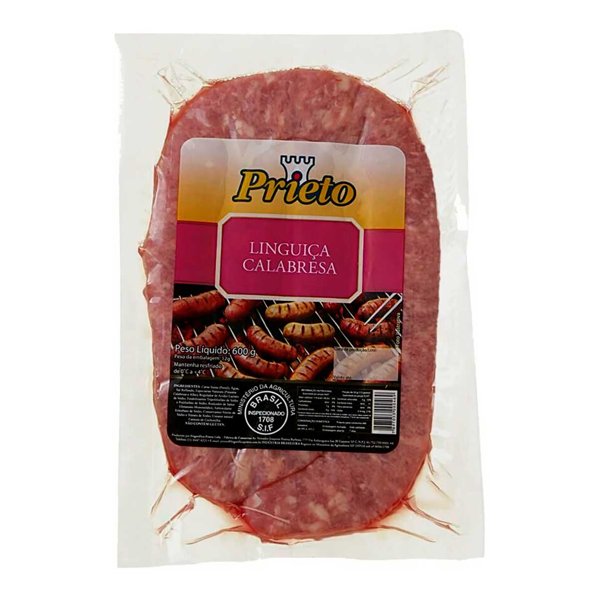 Linguiça Calabresa Prieto 500 g