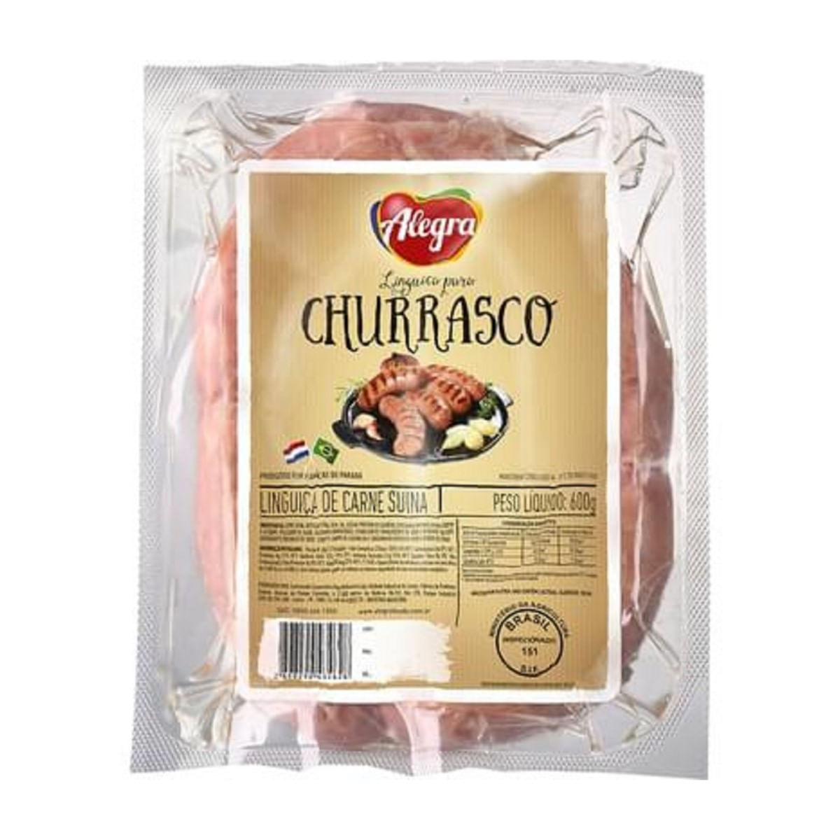 Linguiça para Churrasco Alegra 600 g