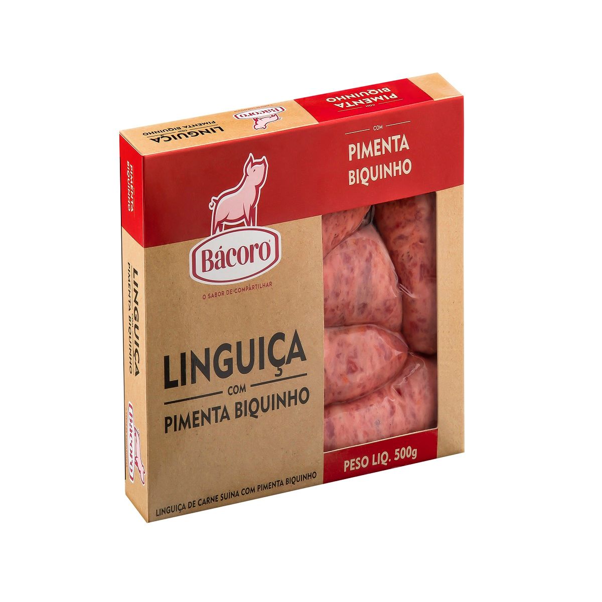 Linguiça com Pimenta Biquinho Bácoro 500 g