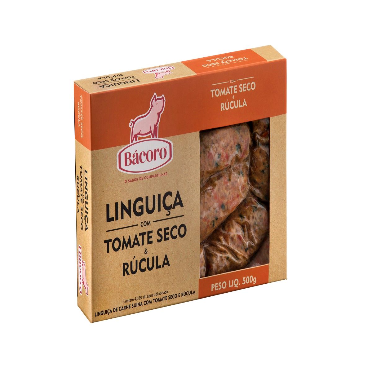 Linguiça com Tomate Seco e Rúcula Bácoro 500 g