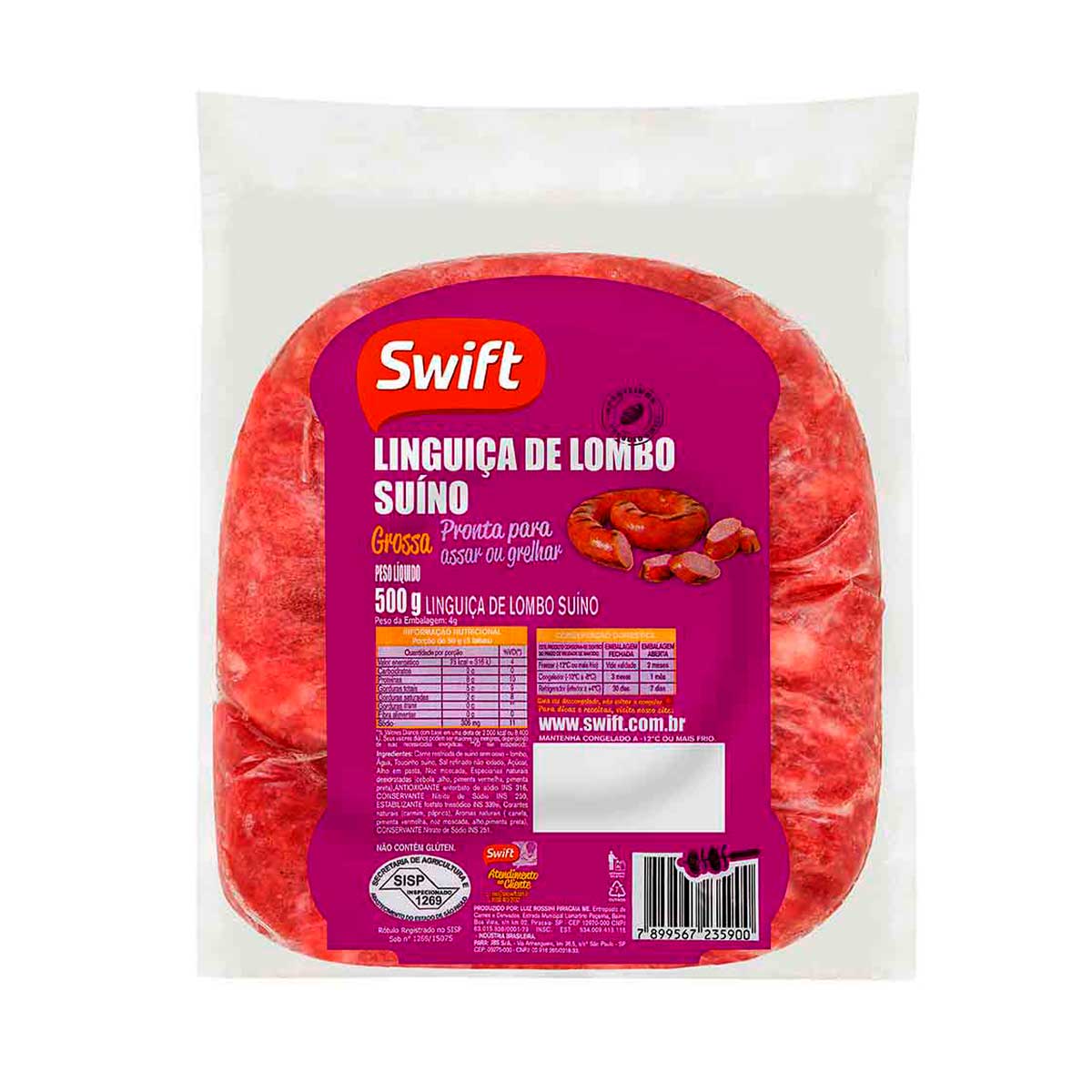 Linguiça de Lombo Swift 500 g