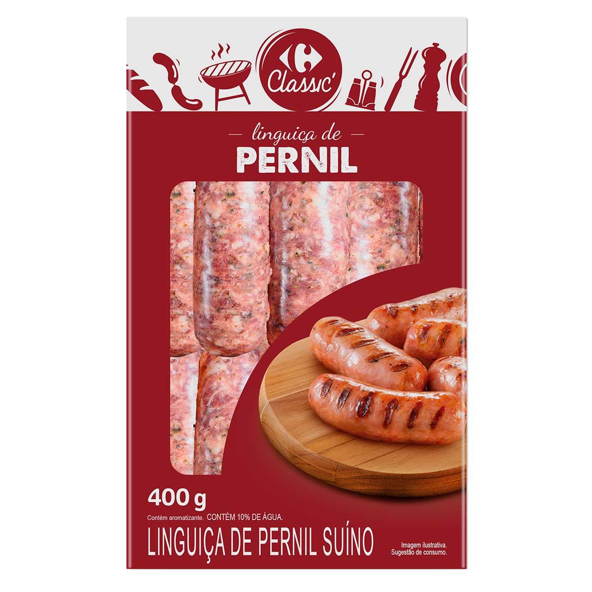 Linguiça de Pernil Carrefour Classic 400g