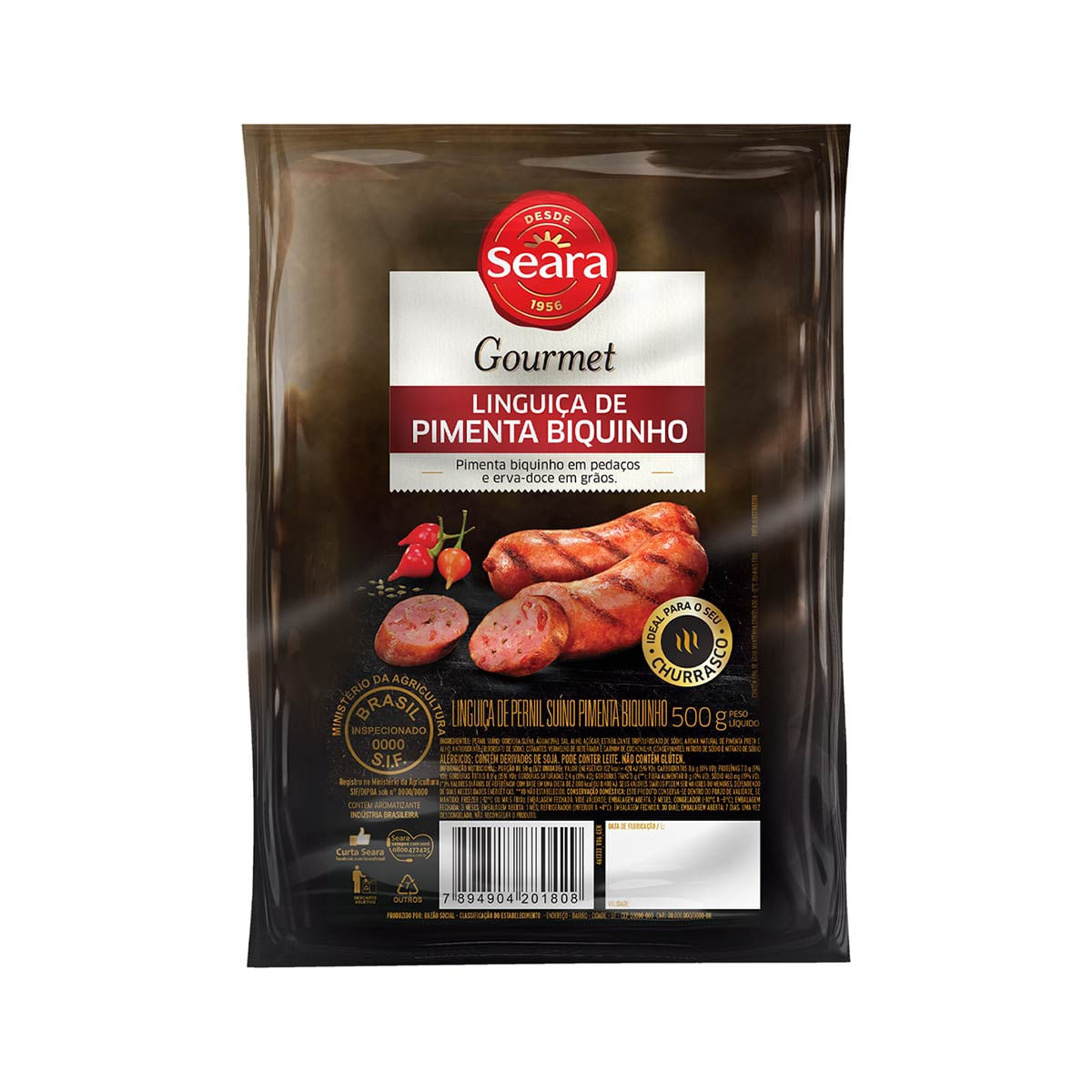 Linguiça de Pimenta Biquinho Seara Gourmet 500 g