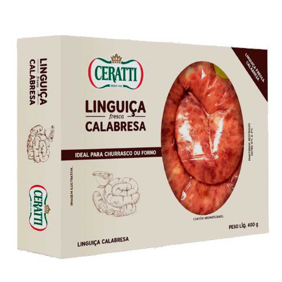 LINGUICA FRESCA CALABRESA CERATTI 400G