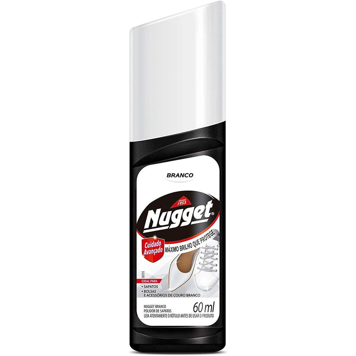 Polidor de Sapato Líquido Branco Nugget Frasco 60 ml