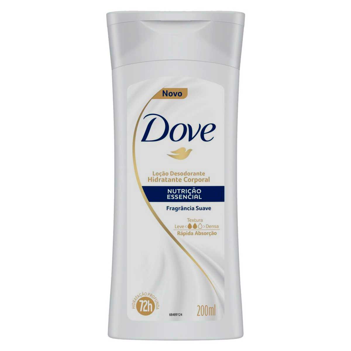 Loção Desodorante Hidratante Corporal DOVE Nutrição Essencial 200 ml