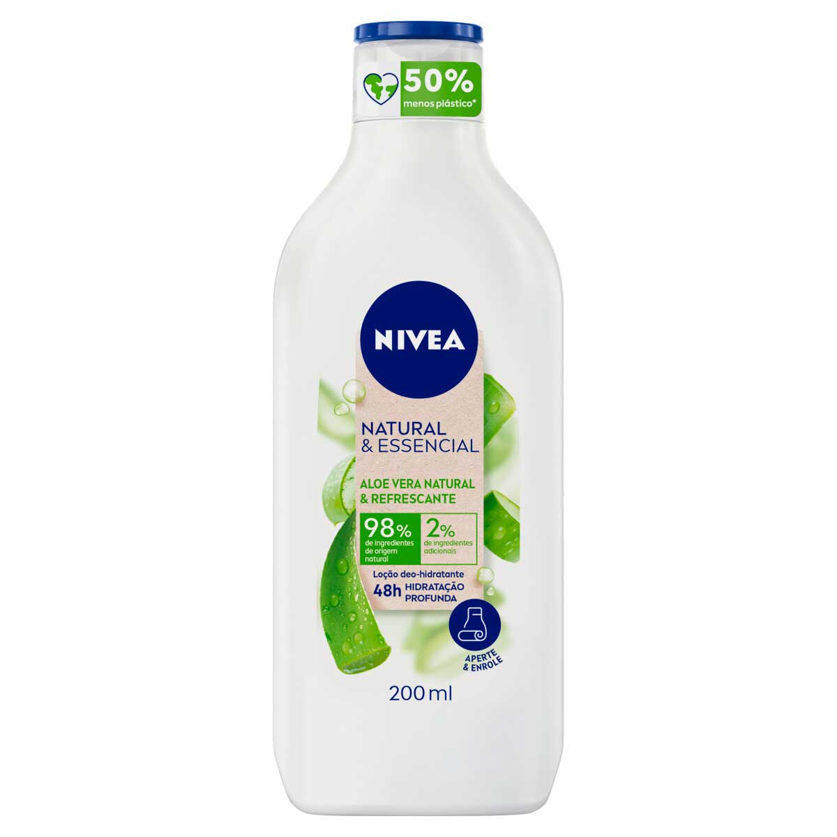 Loção Hidratante Corporal Aloe Vera Nivea Natural &amp; Essencial 200ml