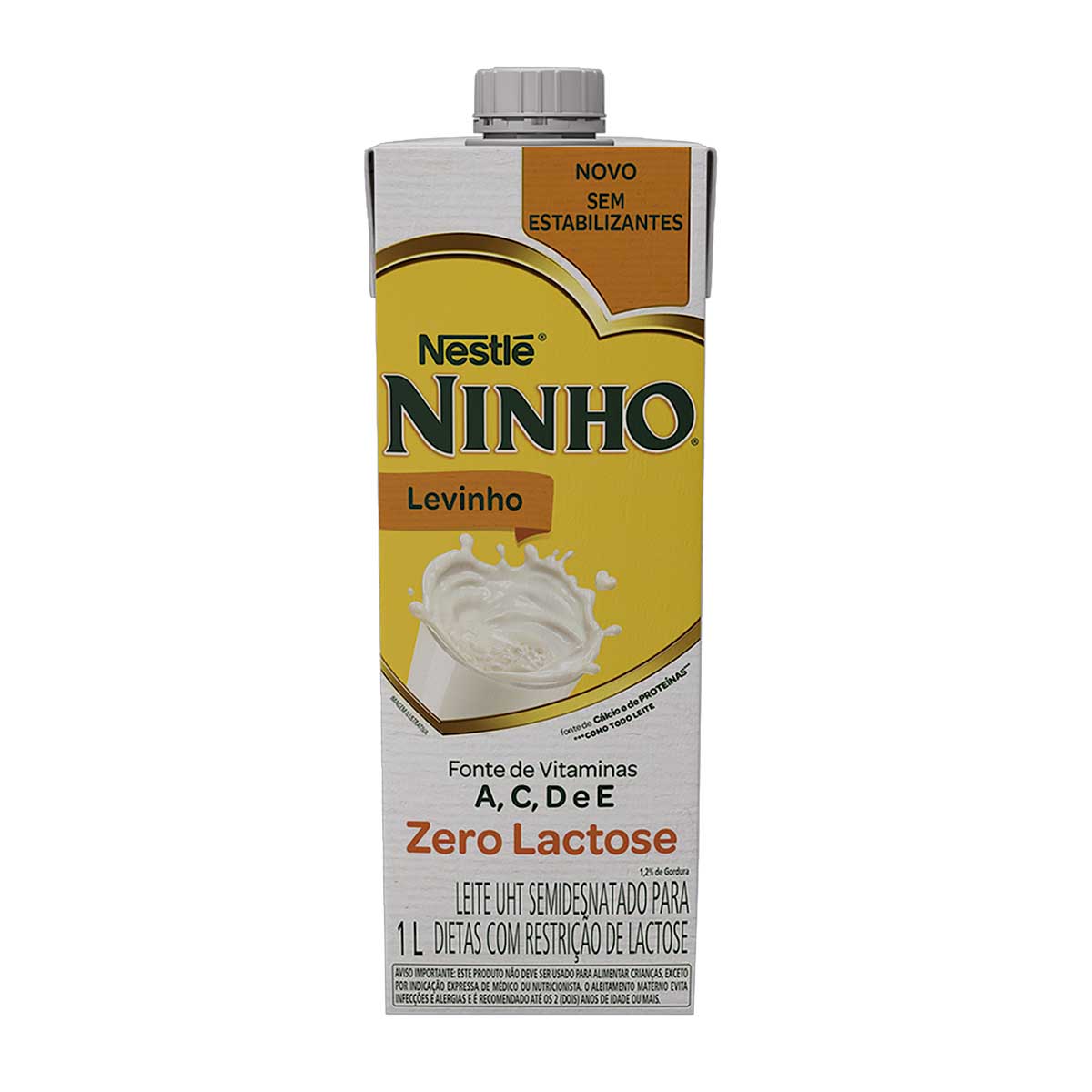 Leite UHT Semidesnatado Nestlé Ninho Levinho Zero Lactose 1 L