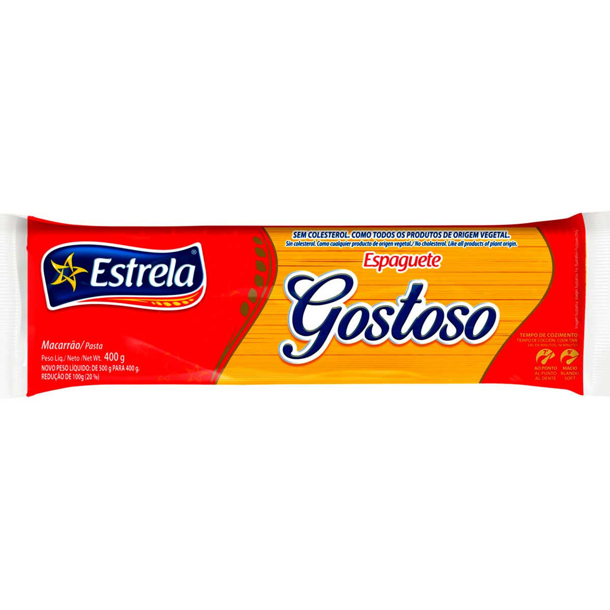 Macarrão Espaguete Estrela Gostoso 400g