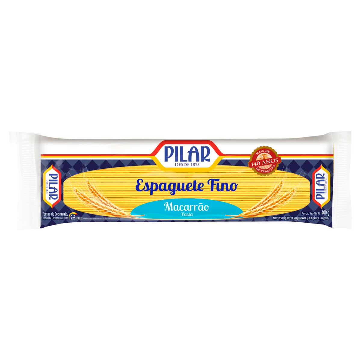 Macarrão Espaguete Pilar Fino 400g