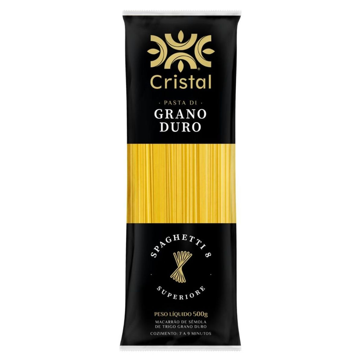 Macacarrão Grano Duro Spaghetti 8 Cristal 500 g