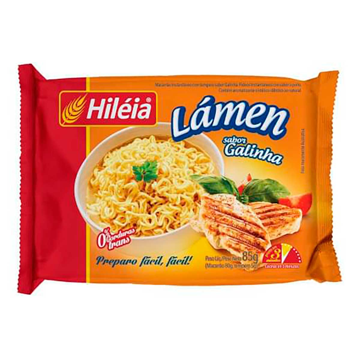 Macarrão Instantâneo Galinha Hiléia 85 g