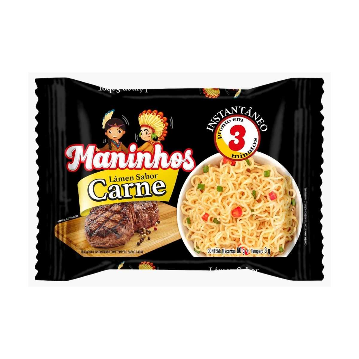 Macarrão Instantâneo Carne Maninhos 63 g