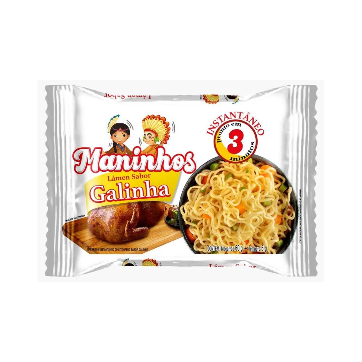 Macarrão Instantâneo Galinha Maninhos 63 g