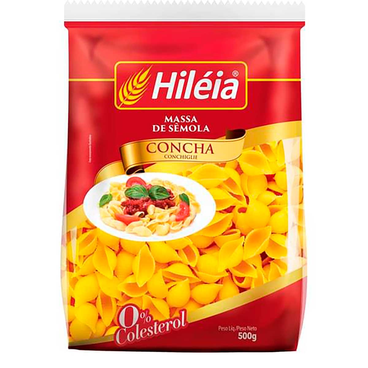 Macarrão de Sêmola Concha Hiléia 500 g