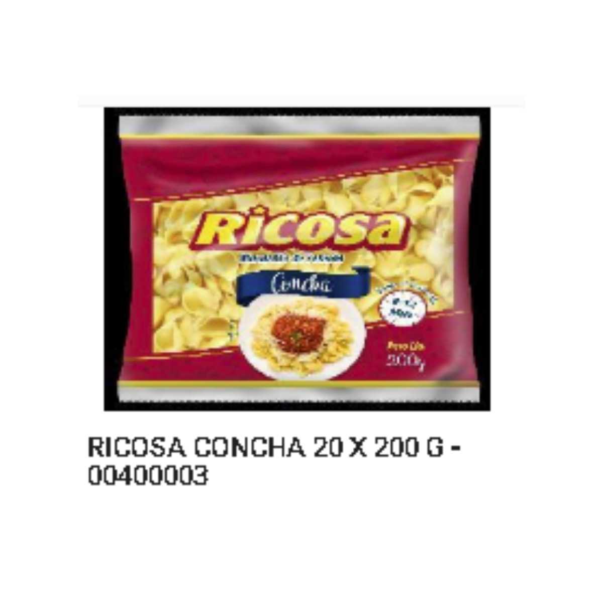 Macarrão Concha Ricosa 200 g