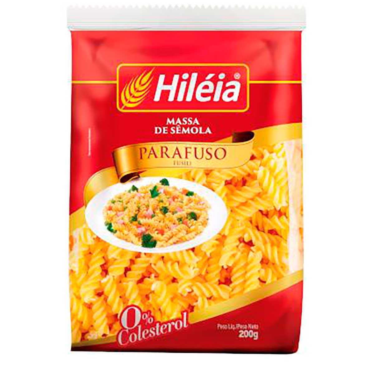 Macarrão de Sêmola Parafuso Hiléia 200 g