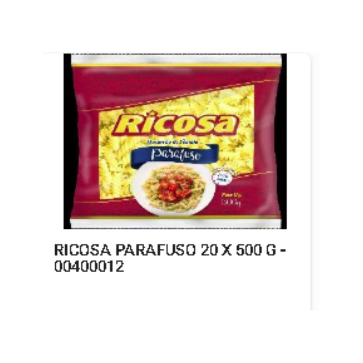 Macarrão Parafuso Ricosa 500 g