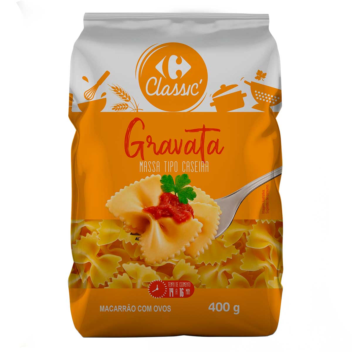 Macarrão Caseiro Gravata Carrefour 400 g