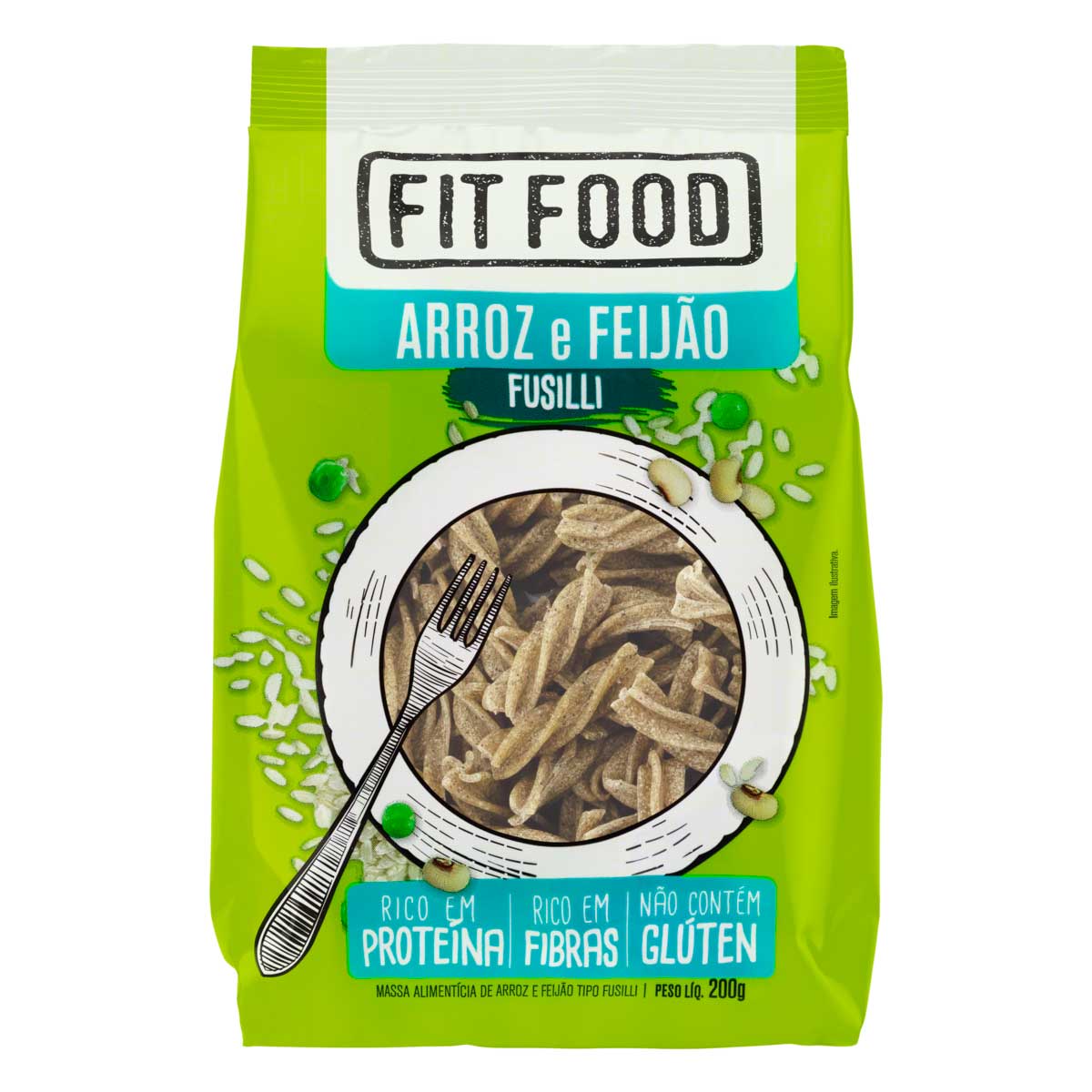 Macarrão de Arroz com Feijão Fusilli Fit Food 200g