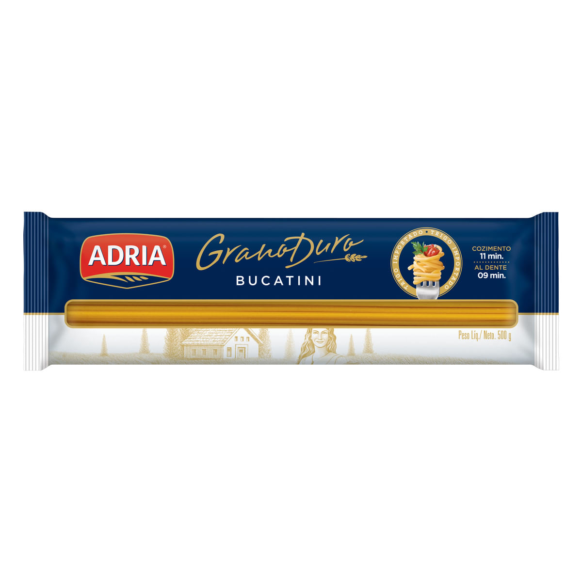 Macarrão de Sêmola Grano Duro Bucatini Adria 500g