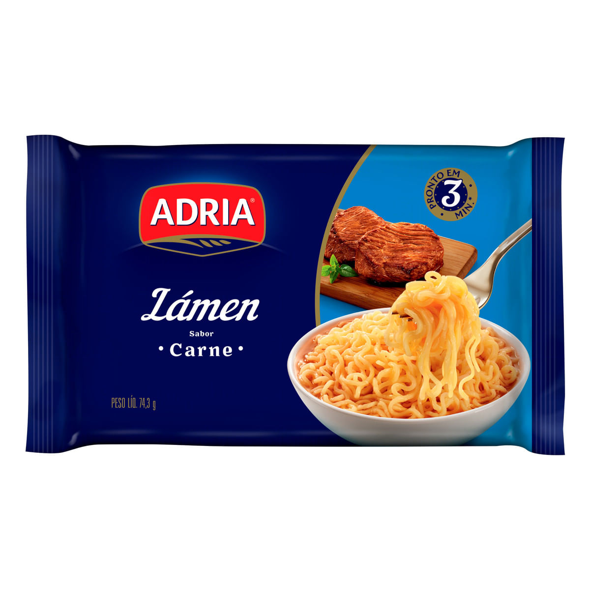 Macarrão Instantâneo Lámen Carne Adria 74,3g