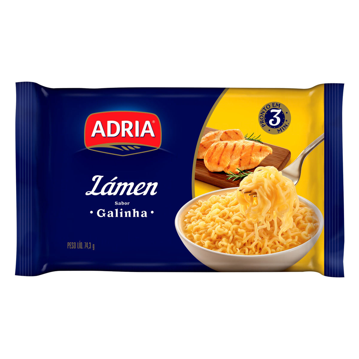 Macarrão Instantâneo Lámen Galinha Adria 74,3g