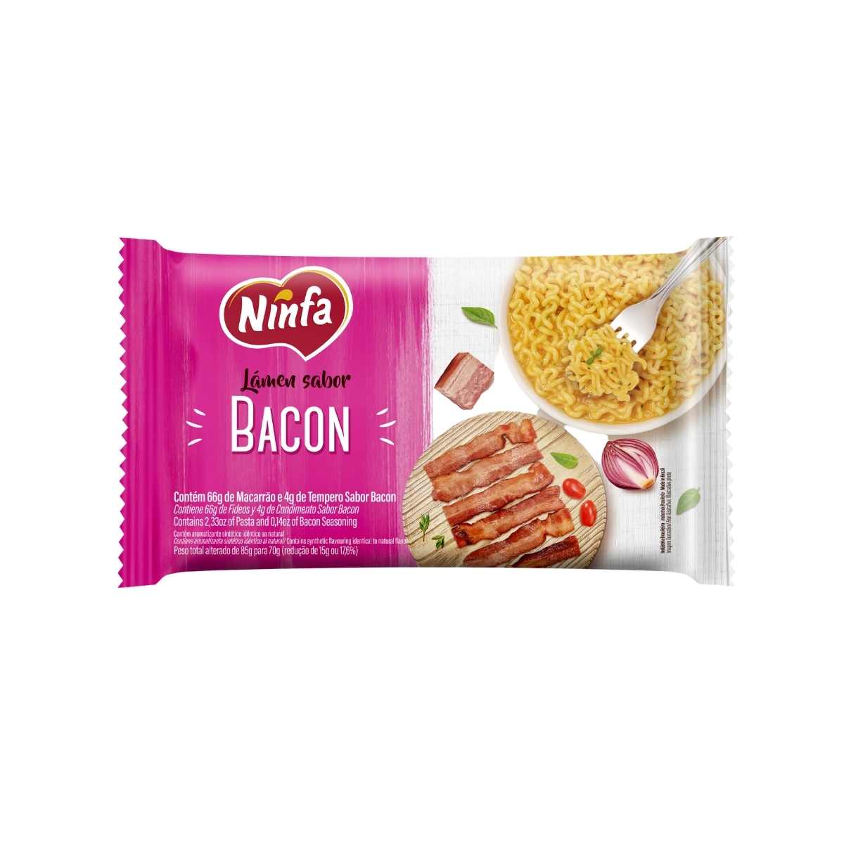 Macarrão Instantâneo Lamen Ninfa Bacon 70 g