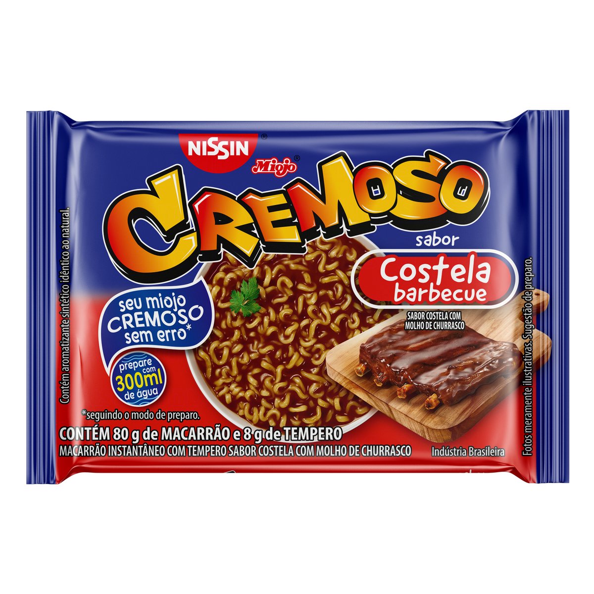 Macarrão Instantâneo Nissin Cremoso Costela Barbecue 88g