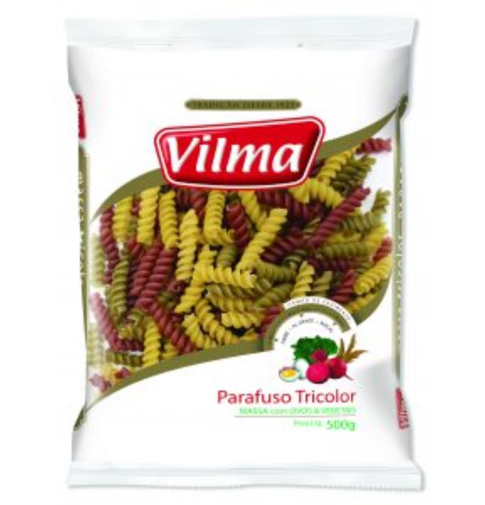 Massa Ovos Vilma Parafuso Tricolori Pacote 500 g