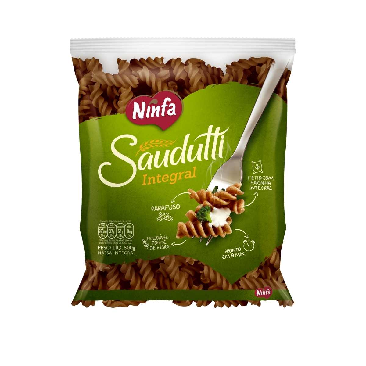 Macarrão Semola Integral Parafuso Saudutti 500 g