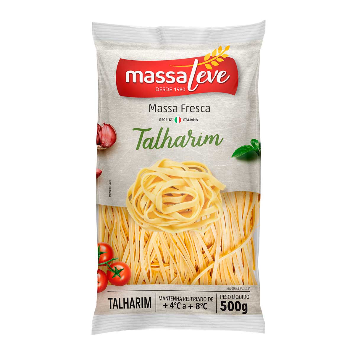 Macarrão Talharim Massa Fresca Leve 500g